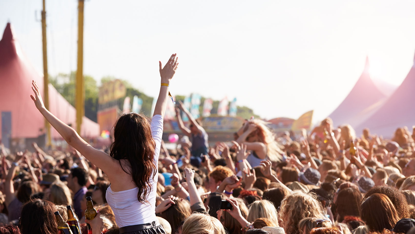 audience at outdoor concert